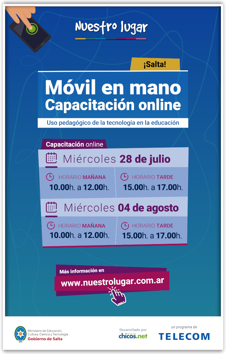 Capacitación docente: Taller Móvil en mano Capacitación docente: Taller Móvil en mano