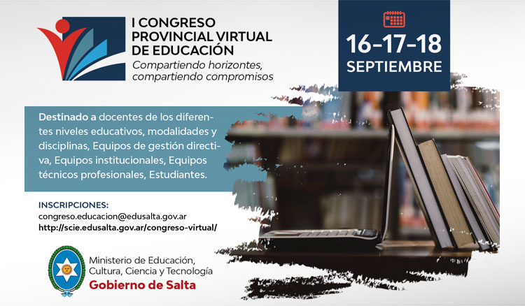 Salta lanza el Primer Congreso Provincial Virtual sobre Educación Imagen Salta lanza el Primer Congreso Provincial Virtual sobre Educación