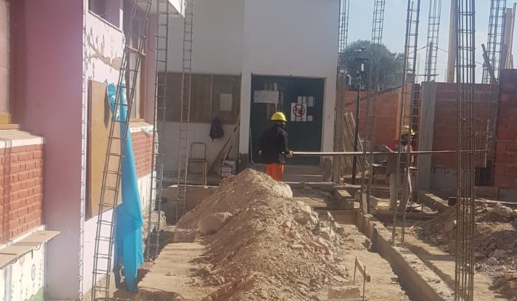 El gobierno inició en Güemes la obra integral en la escuela Monseñor Tavella