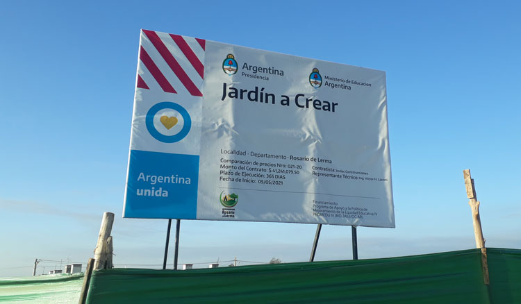 Rosario de Lerma tendrá un nuevo edificio escolar destinado para sala de nivel inicial Imagen Rosario de Lerma tendrá un nuevo edificio escolar