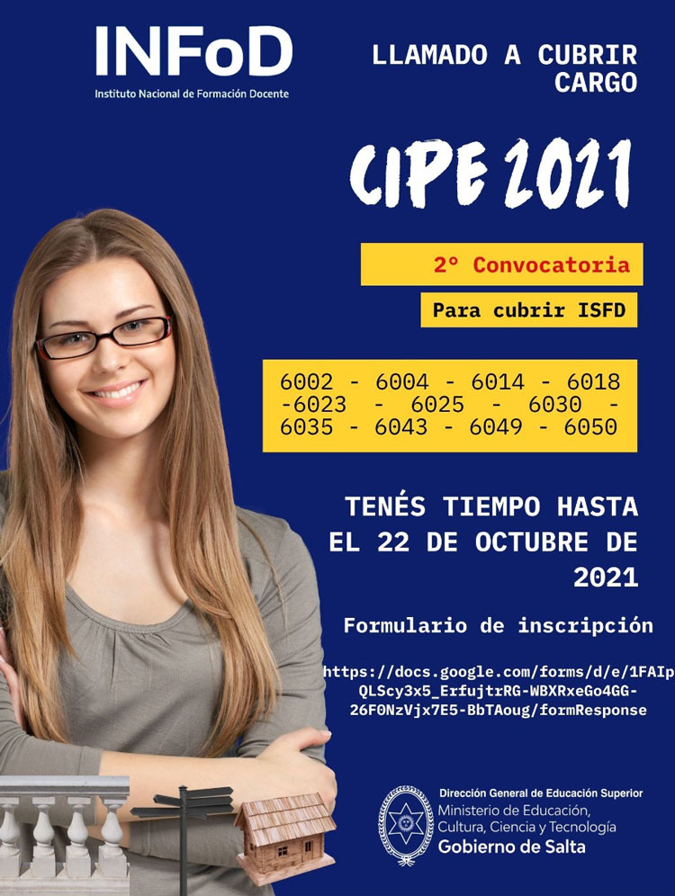 2° Convocatoria CIPE Imagen 2° Convocatoria CIPE