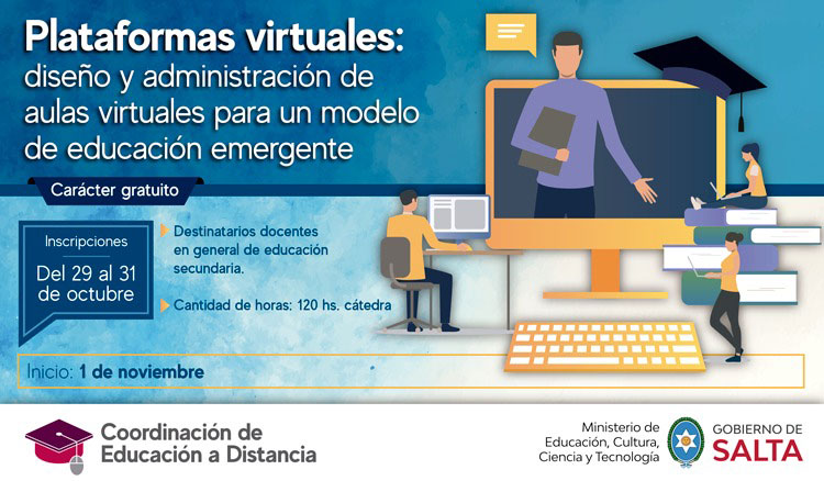 Curso Plataformas virtuales: diseño y administración de aulas virtuales Imagen Curso Plataformas virtuales: diseño y administración de aulas virtuales