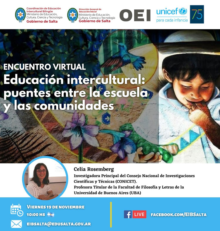 Imagen Encuentro virtual sobre educación intercultural