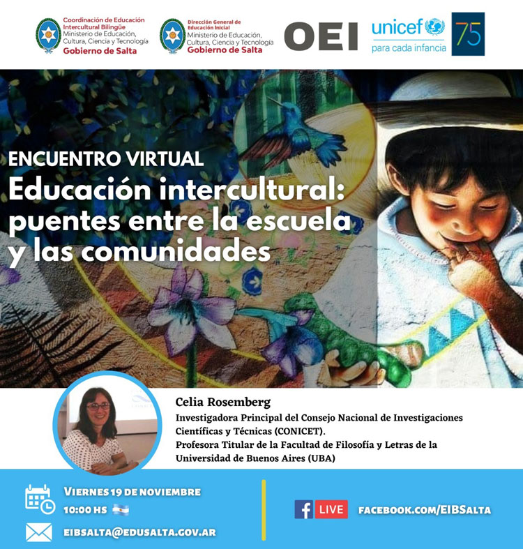 Encuentro virtual sobre educación intercultural Imagen Encuentro virtual sobre educación intercultural
