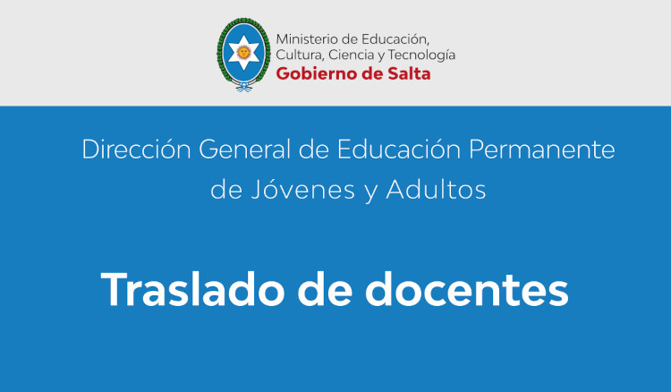 Traslado de docentes