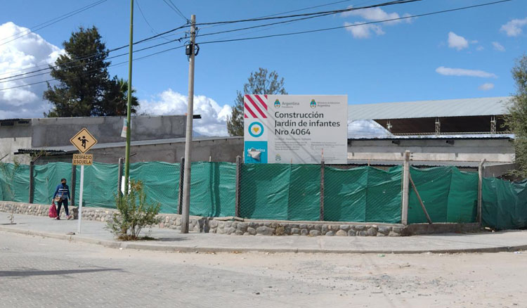 Fotografía Construyen la nueva sala de nivel inicial de la escuela Zuviría de Cafayate