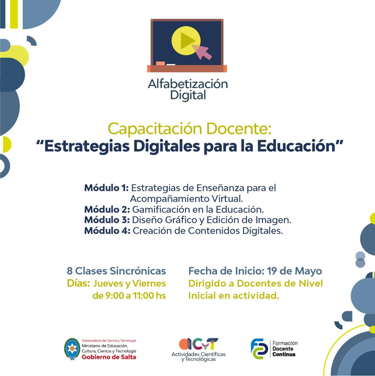 Imagen Capacitación Virtual “Estrategias Digitales para la Educación 2022”