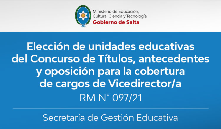 Elección de unidades educativas del Concurso de Títulos Imagen Elección de unidades educativas del Concurso de Títulos