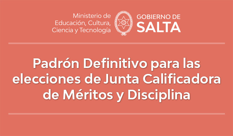 Padrón definitivo para las elecciones de Junta Calificadora de Méritos y Disciplina Imagen Padrón definitivo para las elecciones de Junta Calificadora de Méritos y Disciplina