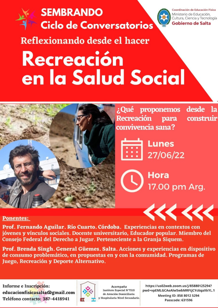 Conversatorio para reflexionar sobre múltiples prácticas significativas en relación a la Recreación Conversatorio para reflexionar sobre múltiples prácticas significativas en relación a la Recreación