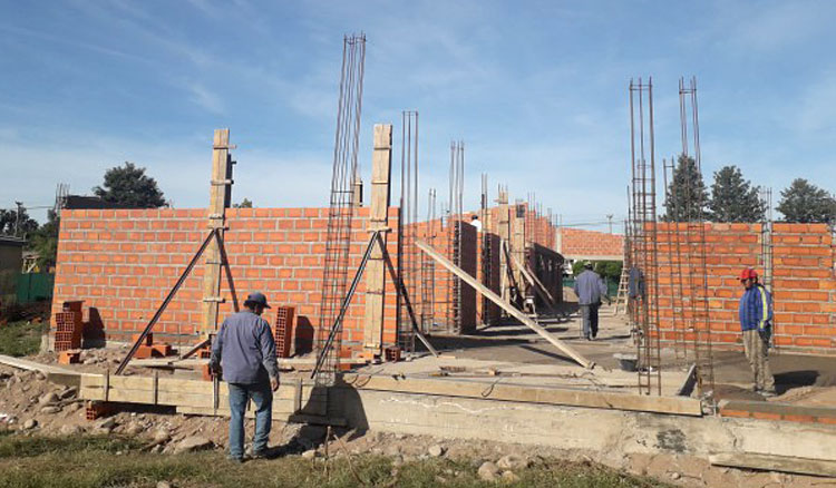 Fotografía Inició la construcción del nuevo edificio para el colegio San Francisco Solano de El Galpón