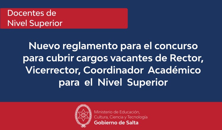 Reglamento de concurso de  cargos de Rector, Vicerrector y Coordinador Académico para el Nivel Superior