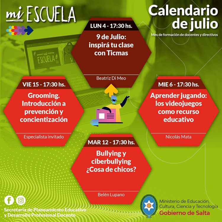 Capacitaciones docentes previstas para julio Imagen Capacitaciones docentes previstas para julio