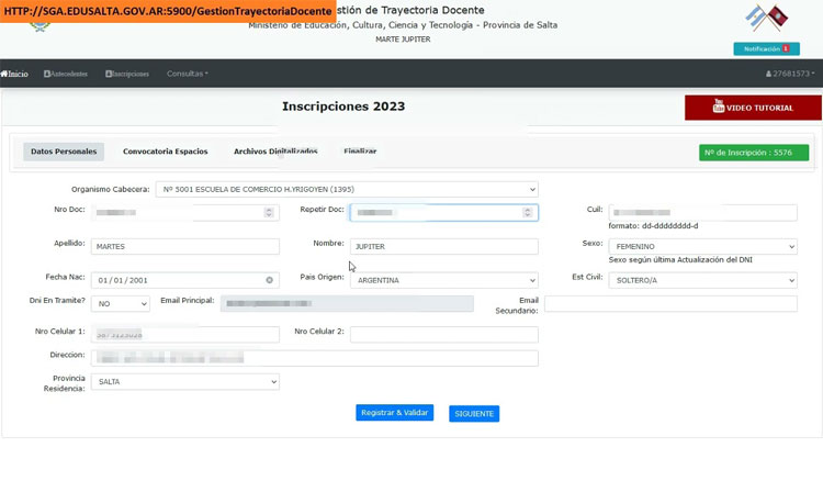 Finalización de la inscripción virtual 2023 Imagen Finalización de la inscripción virtual 2023