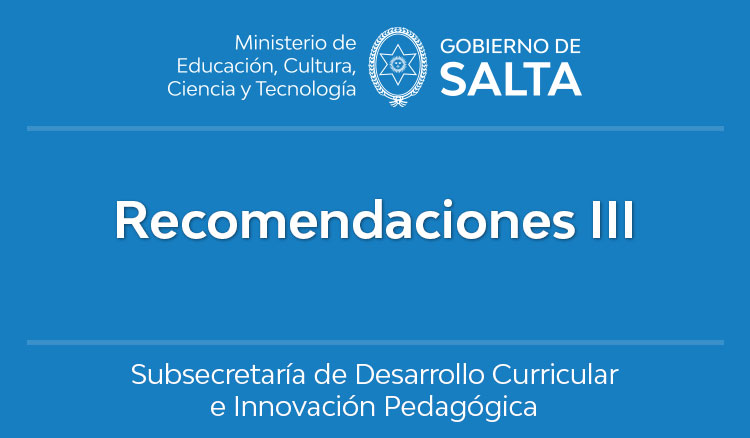 Recomendaciones III Imagen Recomendaciones III