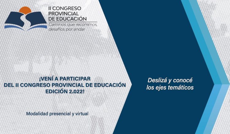 Inscriben para participar en el Segundo Congreso de Educación Provincial Inscriben para participar en el Segundo Congreso de Educación Provincial