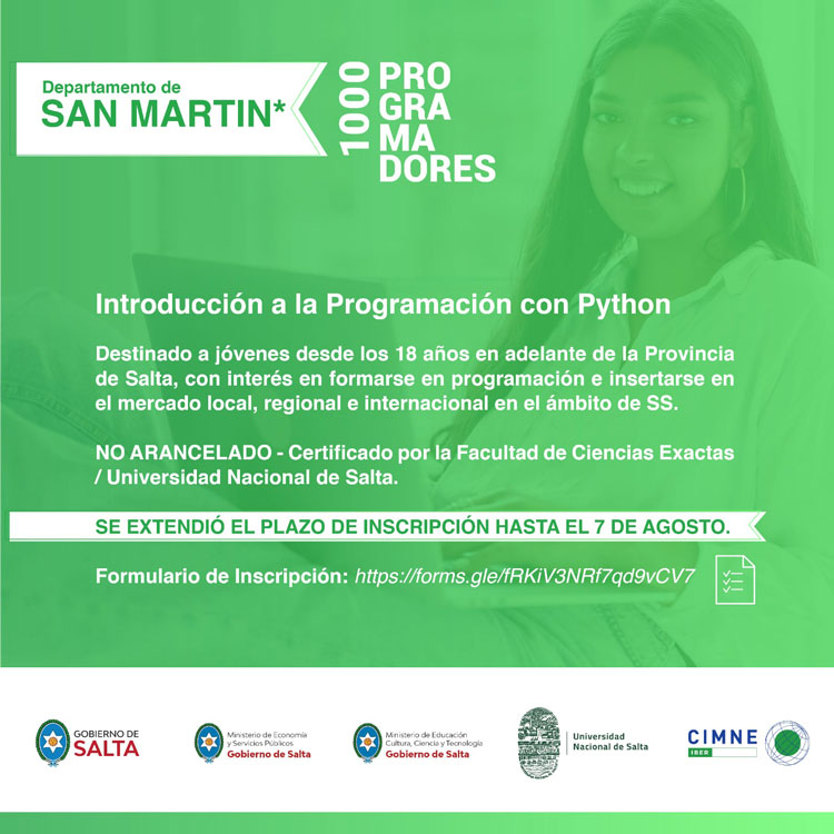 Se extendió el plazo de inscripción para los cursos de programación Imagen Se extendió el plazo de inscripción para los cursos de programación