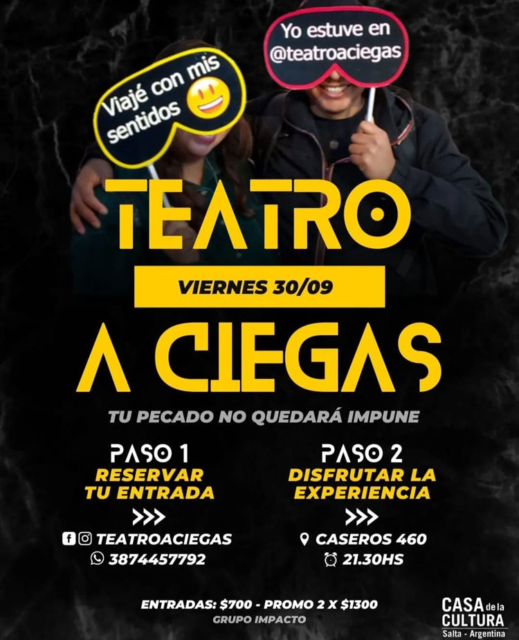 Teatro a ciegas, disfruta de una experiencia multisensorial en la Sala Mecano Imagen Teatro a ciegas, disfruta de una experiencia multisensorial en la Sala Mecano