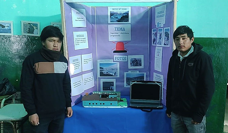 Alumnos de Santa Victoria crearon un innovador sistema de alarmas electrónicas Fotografía Alumnos de Santa Victoria crearon un innovador sistema de alarmas electrónicas