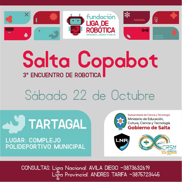 Imagen 3° Encuentro de Robótica “Salta Copabot”