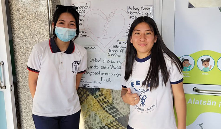 Fotografía Alumnos de Tartagal promueven la donación de sangre