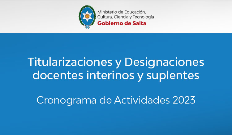Imagen Titularizaciones y Designaciones docentes interinos y suplentes
