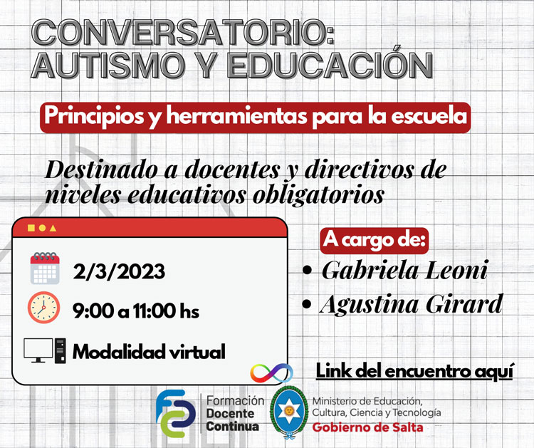 Dictarán un conversatorio sobre autismo y educación Imagen Dictarán un conversatorio sobre autismo y educación