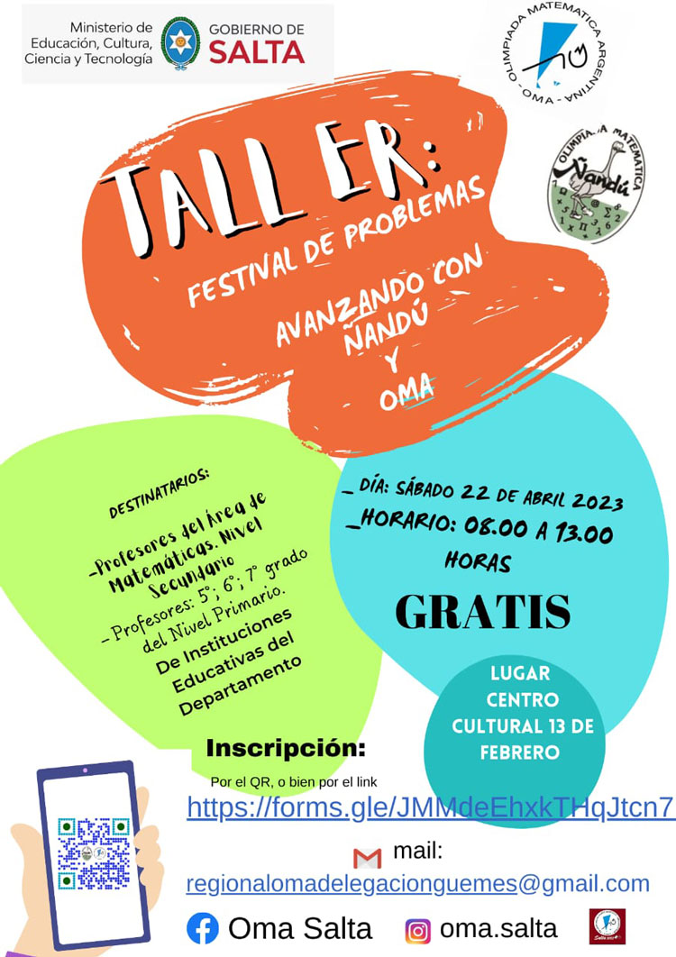 Se pone en marcha el taller Festival de Problemas Imagen Se pone en marcha el taller Festival de Problemas