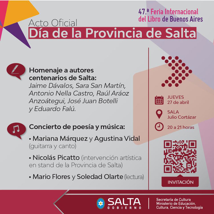 Imagen Salta se prepara para participar de la Feria del Libro de Buenos Aires