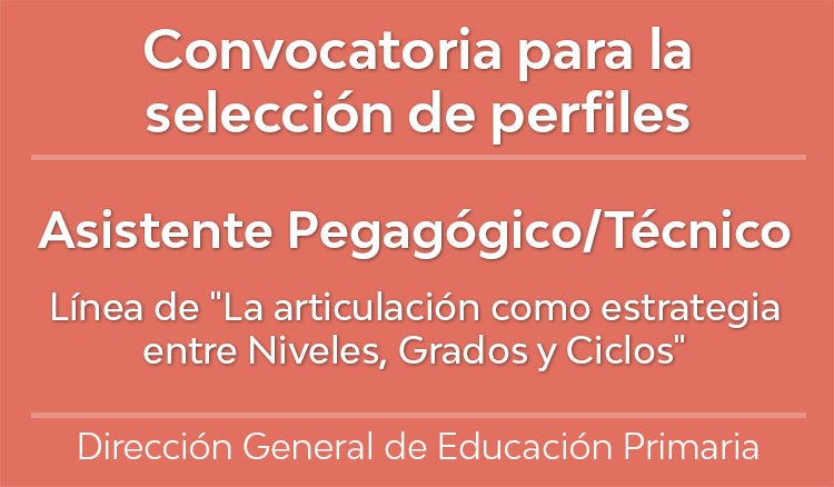 Imagen Convocatoria para la cobertura de perfiles de Matemática y Lengua