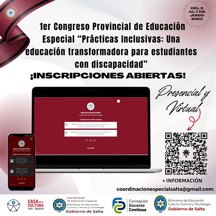 1er Congreso Provincial de Educación Especial Prácticas inclusivas 1er Congreso Provincial de Educación Especial Prácticas inclusivas