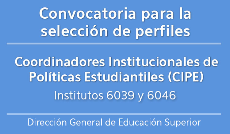 Convocatoria Coordinadores Institucionales de Políticas Estudiantiles