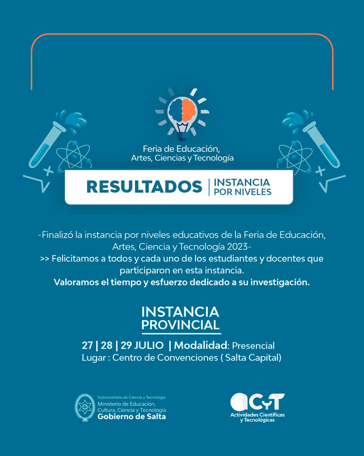 Imagen Feria de Educación, Artes, Ciencias y Tecnología: finalizó la Instancia por Niveles Educativos