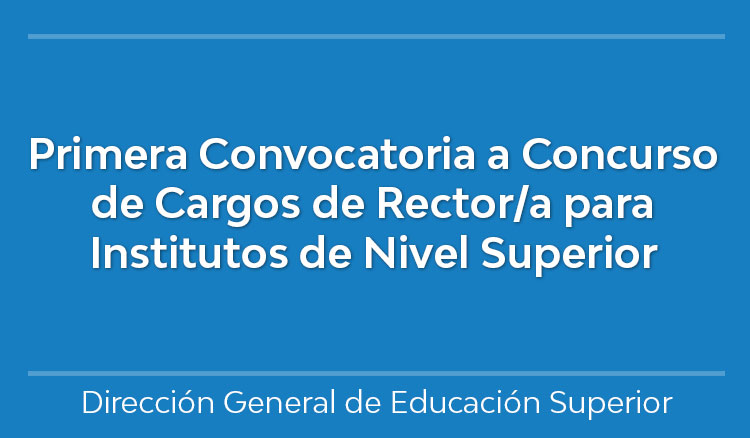 Primera Convocatoria Concurso de Cargos de Rector/a Imagen Primera Convocatoria Concurso de Cargos de Rector/a