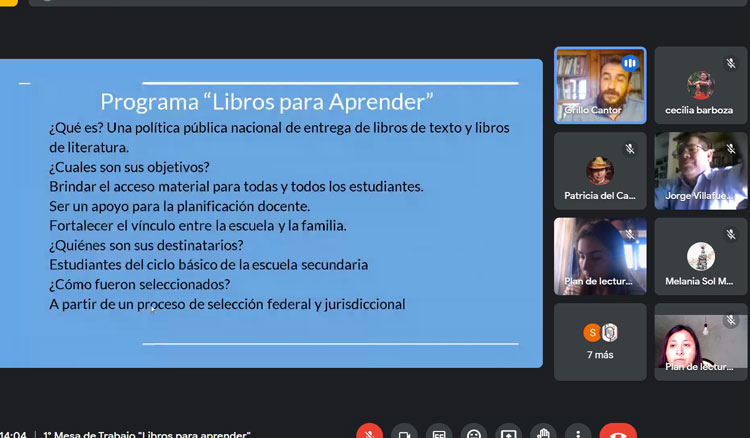 Libros para Aprender: 1º mesa de trabajo con equipos directivos de Nivel Secundario Imagen Libros para Aprender: 1º mesa de trabajo con equipos directivos de Nivel Secundario