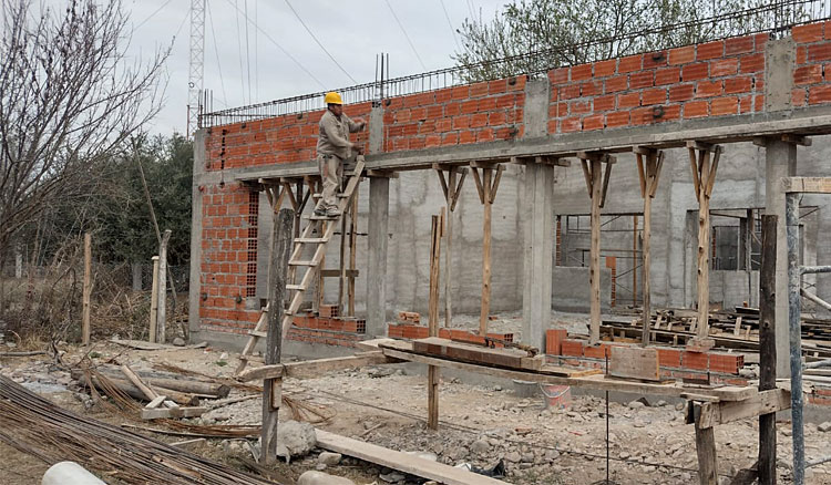 Fotografía Avanzan las obras de nivel inicial en la escuela Mainoli de Atocha