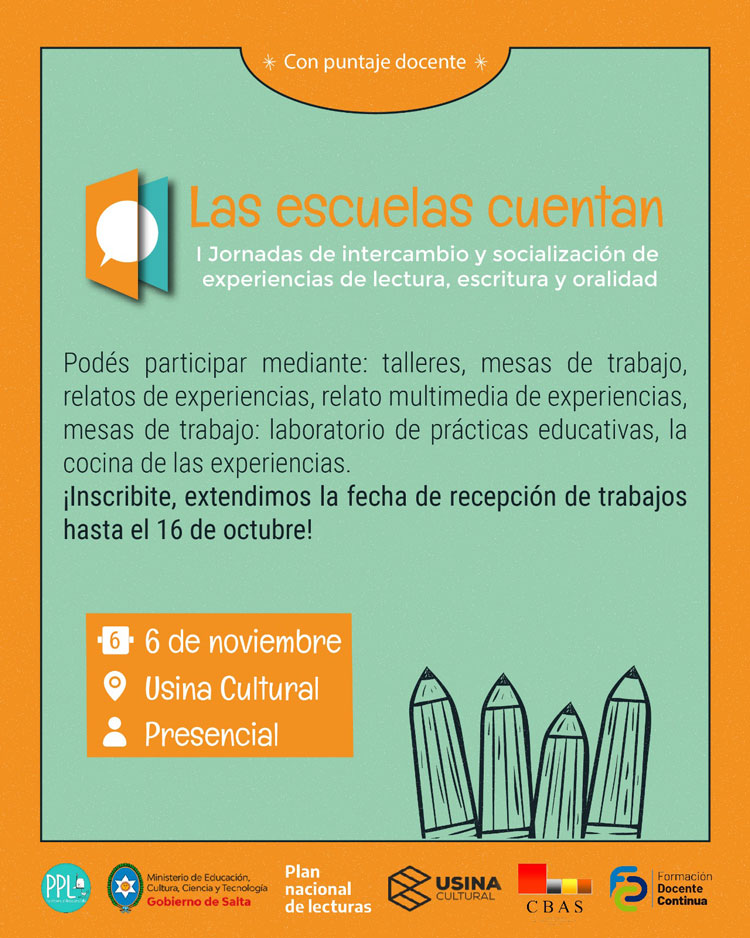 2º circular y cronograma de “Las Escuelas Cuentan” Imagen 2º circular y cronograma de “Las Escuelas Cuentan”