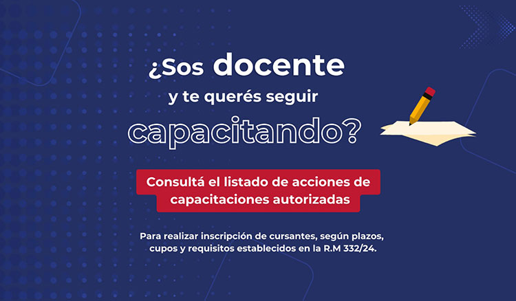 Listado de capacitaciones autorizadas por el Ministerio de Educación, Cultura, Ciencia y Tecnología Imagen: Listado de capacitaciones autorizadas por el Ministerio de Educación, Cultura, Ciencia y Tecnología