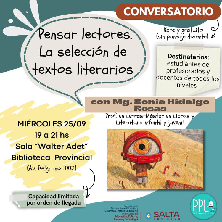 Conversatorio: pensar lectores Imagen: Conversatorio: pensar lectores