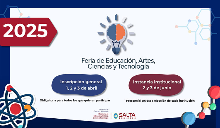 Imagen: Comienzan las inscripciones de la Feria de Educación, Artes, Ciencias y Tecnología 2025