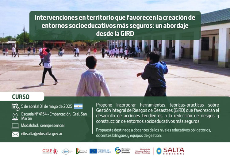 Imagen: Formación en gestión integral de riesgos de desastres