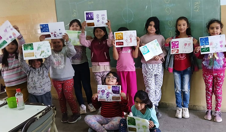 Fotografía: Estudiantes conmemoraron el Día Mundial del Arte