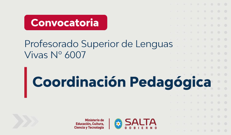 Imagen: Convocatoria Coordinación Pedagógica