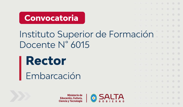 Imagen: Convocatoria a Concurso de Cargo de Rector/a