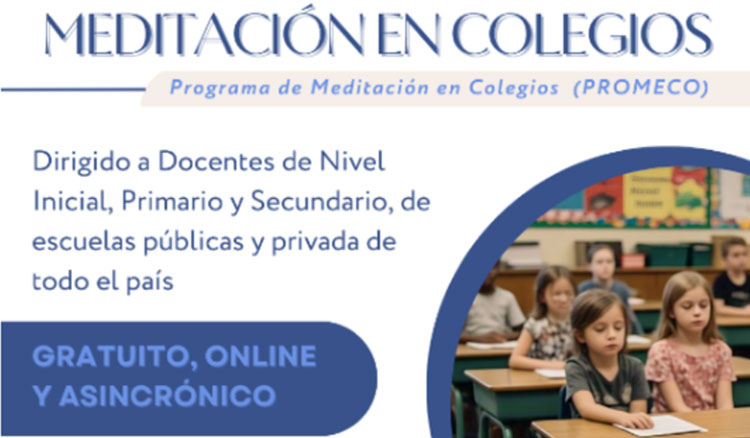 Espacio de formación sobre Meditación en Colegios Imagen: Espacio de formación sobre Meditación en Colegios