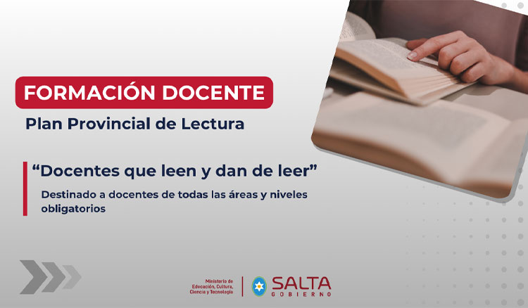 Imagen: “Nuevo tramo de formación del Plan Provincial de Lectura: “Docentes que leen y dan de leer”