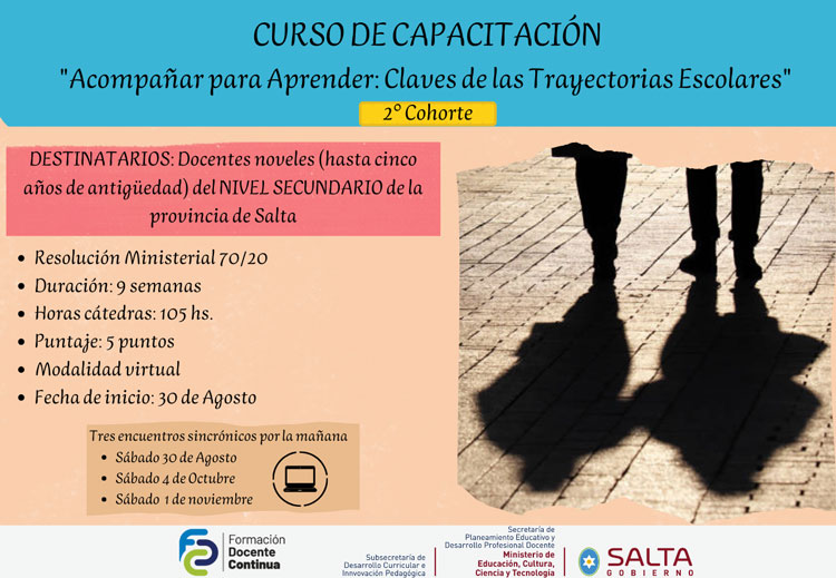 Imagen: Curso de capacitación Acompañar para Aprender