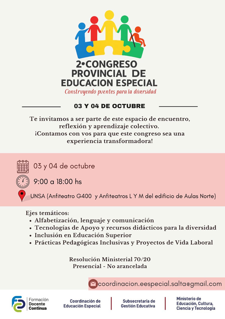 Imagen: Se llevará a cabo el 2º Congreso de Educación Especial