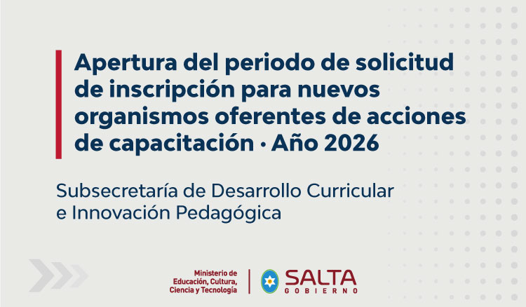 Imagen: Apertura del periodo de solicitud de inscripción...