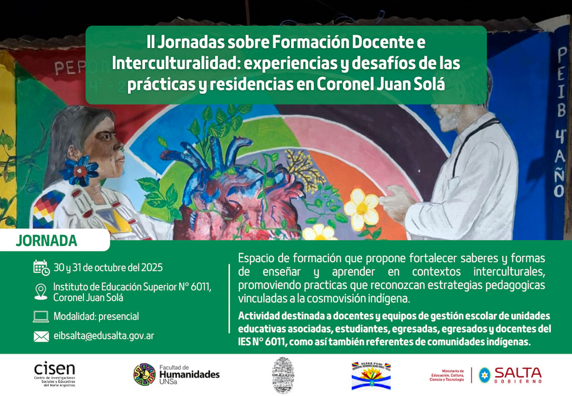 II Jornadas sobre Formación Docente e Interculturalidad en Coronel Juan Solá Fotografía: II Jornadas sobre Formación Docente e Interculturalidad en Coronel Juan Solá